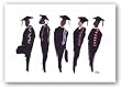 The Graduates by Ted Ellis 18"x12" Art Print Poster African-American