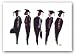 The Graduates by Ted Ellis 18"x12" Art Print Poster African-American