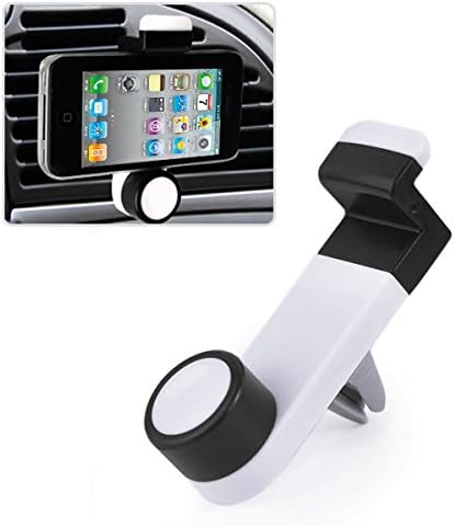 Universal Car Air Vent Mobile Phone Mount Holder Dock compatible with iPhone 6/5S/5C/4s, Samsung Galaxy Note 2/3/4 Galaxy S5, S4, S3, LG G3 G2, HTC One M7 M8, Nokia Lumia, Nexus 4/5, Blackberry and other smartphones (White)