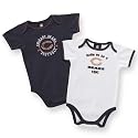 NFL Chicago Infant Two Pack Solid Bodysuits, 0-3 Months