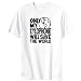 Only My Xylophone Will Save The World Instruments Mens T-Shirt (White, Size Large)