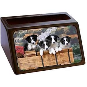 Border Collie Business Card Holder