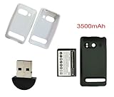 HTC Evo 4G 3500mAh Extended Battery And Cover + Extended Battery Silicone C ....
