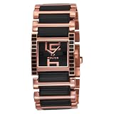 Police 'Elation' Ladies Rosegold and Black IP Bracelet Watch