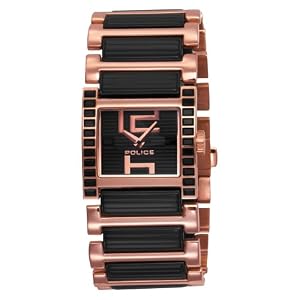 Police Ladies PL-11748LSR 02M Elation Black Dial Watch