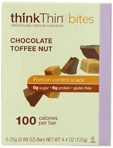 Think Thin Bites, Choc Toffee Nut, 4.40-Ounce (Pack of 3)