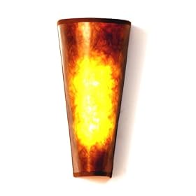 Exciting Lighting EZ1002 Wireless EZ Wall Sconce Brown Mica
