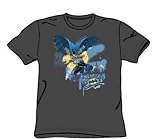 Batman - Into The Night - Youth Charcoal S/S T-Shirt For Boys