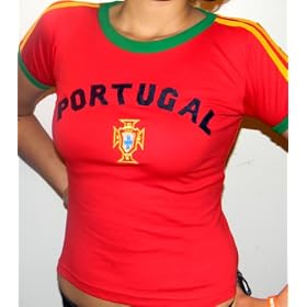 WOMENS,LADIES & GIRLS PORTUGAL SOCCER JERSEY SIZE XL XLARGE - RUNS SMALL FITS LIKE LADIES LARGE