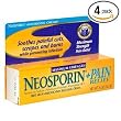 Neosporin Plus Pain Relief First Aid Antibiotic/Pain Relieving Cream, Maximum Strength 0.5-Ounce Tubes (Pack of 4)