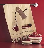 Vintage Hot Chocolate Dishtowel