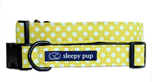 Yellow Polka Dot Dog Collar