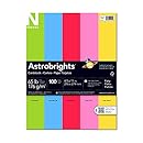 Neenah Astrobrights Premium Color Card Stock Assortment, 65 lb, 8.5 x 11 Inches, 100 Sheets