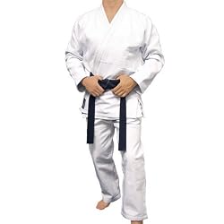 Jiu-Jitsu Piranha Gear Gold Weave Kimono - White
