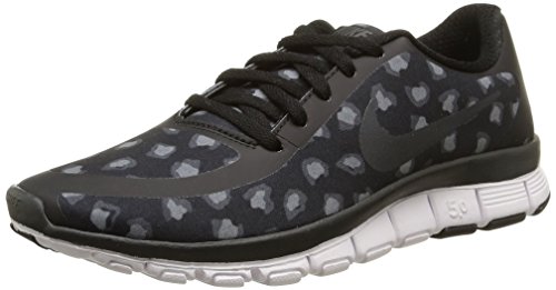 Nike Women's Free 5.0 V4 Ns Pt Black/Anthracite/Drk Gry/White Running Shoe 8.5 Women US