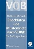 Checklisten und Musterbriefe zur VOB/B für Auftragnehmer am Bau