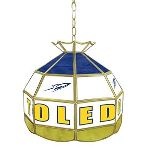 Trademark University of Toledo stained glass Tiffany lamp - 16-inch