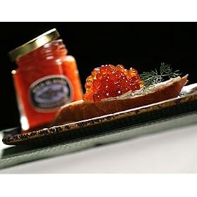 1.75 Ounce Jar Wild Salmon Caviar by Wild Alaskan Smoked Salmon & Seafood