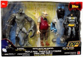 The Batman EXP Action Figure 3-Pack Clayface, Zipline Batman  &  Exclusive Ventriloquist