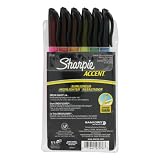 Sharpie Accent Pocket-Style Highlighters, 6 Colored Highlighters (27076)