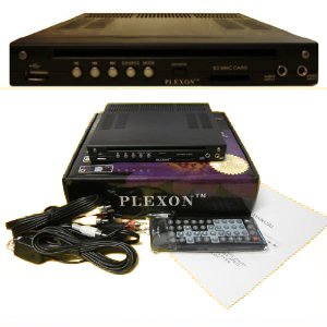 PLEXON Multi-Region Half Din In-Dash DVD Player with Built in SD and USB Port