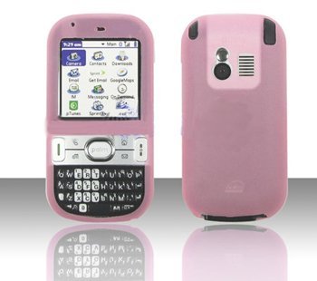 PINK SILICON SKIN Cover Case for Sprint Palm Centro 690 - Flexible Soft