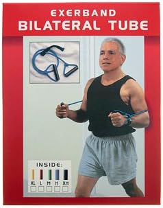 Exerband Bilateral Exercise Tubing Kit - Blue - Extra Heavy Resistance