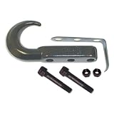 Rugged Ridge Black Powder Coated Trim Accessories Tow Hooks Jeep Wrangler 1997 to 2004 (TJ) Front Tow Hook- Each