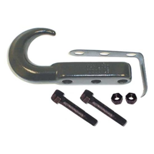 Rugged Ridge Black Powder Coated Trim Accessories Tow Hooks Jeep CJ7 1976 to 1986 Front Tow Hook- Each