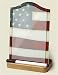 Memo Board ~ Folk Art Flag patriotic ~ dry-erase glass memo board ~ with marker