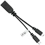 Motorola mini Bluetooth USB Y Adapter [OEM] SKN6222A for Motorola RAZR V3 / V3c / V3i / V3x / V3m / Moto Q / SLVR L7 / V8 / PEBL U6 / V6 / L6 / V360 / V190 / And all other Motorola L7c, L7e / L7i / L71, A1200 / MING phones which charge via mini USB from Eforcity