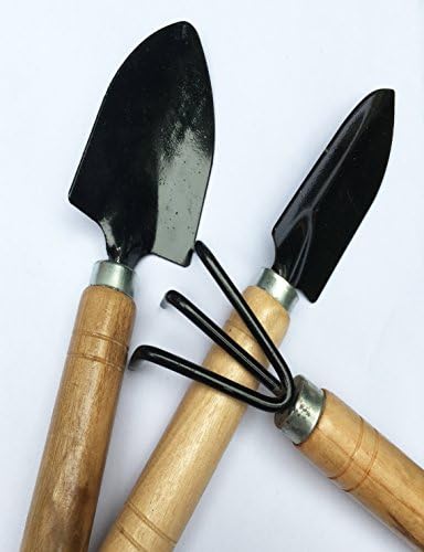 Gardening set of three Fork shovels, trowels and rakes( 3 SET )