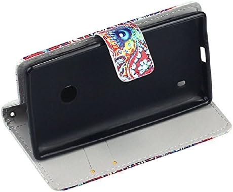 Tonsee(TM) Flip Leather Cover Case For NOKIA Lumia 520 (Painted Elephants)