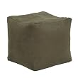 Moss Cube Tuffet Urban Suede By Elite Furniture