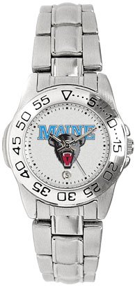 Maine Black Bears- (University of) Ladies Sports Steel Watch