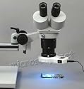 Boom Stand Binocular 20x-40x-80x Stereo Microscope with 54 LED Light