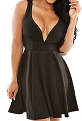 V-neck Sleeveless Tank Polyester/Spandex Spring Summer Winter Checkered Print Skater Dress/Club Dress 