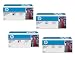 HP Part # CE270A, CE271A, CE272A, CE273A OEM Toner Cartridge Set