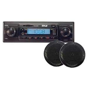 PYLE PLR13MKIT AM/FM-MPX MP3 Playback with USB/ SD/ AUX-In and a Pair of 4-Inch Speakers
