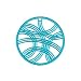 Turquoise Blue Color Coated Brass Stamping Filigree Modern Circles Pendant 24mm (1)