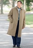 Rain-Resistant Microfiber Knee-Length Jacket