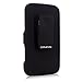 One Touch Fierce 2 - Cellularvilla Hard Soft Dual Layer Hybrid Armor Shell Holster Kickstand Combo Case with Locking Belt Swivel Clip Case Cover for Alcatel One Touch Fierce 2 7040T (Black)