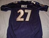 Ray Rice Autographed Baltimore Ravens Purple Jersey