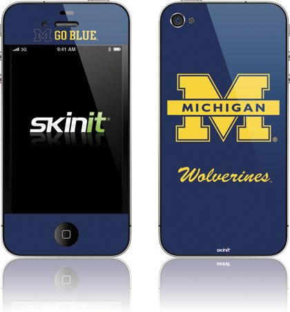Skinit University of Michigan Wolverines Vinyl Skin for Apple iPhone 4 / 4S