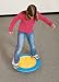 The surface of the Maze-N-BalanceBoard stands just 3" (7.6cm) high. Its gently curved bottom is secure enough for even the most reluctant to try, yet challenging enough to peak the interest of the most physically advanced. There are three reasons for the boards universal appeal: one built-in maze and two 18" dia. (45.7cm) drop-in mazes, all of which are unique. Moving one or more balls through the maze requires controlled shifts of body position. Though it can be used by one child, the Maze-N-BalanceBoards 26" (66cm) diameter and incredibly rugged one-piece construction makes it large enough and strong enough to support as many as three children at the same time. Complete with two drop-in mazes and two 1-3/8" (3.5cm) dia. balls.