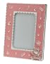 Enamel Picture Frame With Swarovski Crystal Bear - Pink