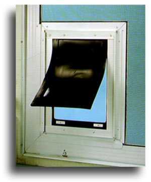 Pride A300 Screen Adaptor – White – For Pet Door Model #SD300