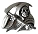 Mens Grim Reaper Skull Metal Belt Buckle