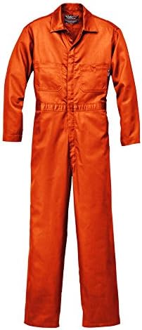 Walls® Flame Resistant Deluxe Contractor Coveralls Regular, ORANGE, 40