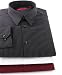 Alfani RED Black and Red Fitted Dress Shirts